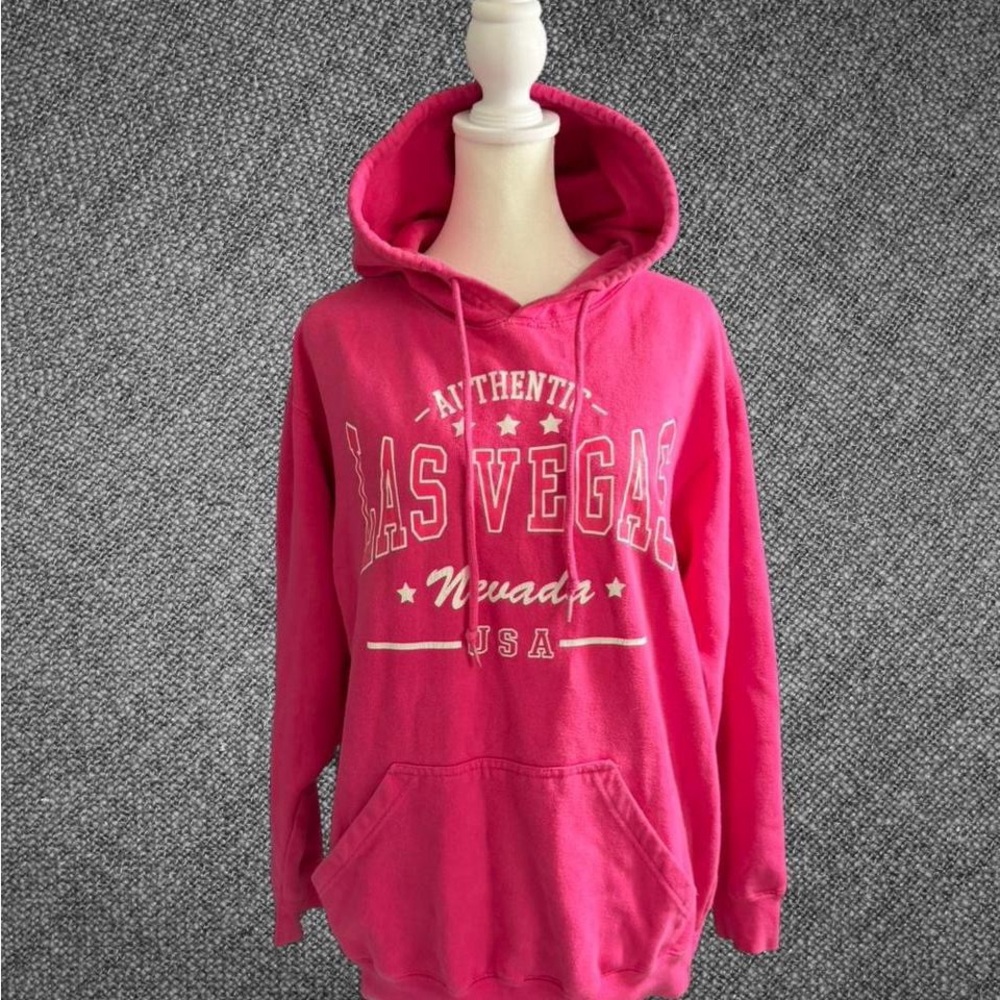 Authentic Las Vegas Pink Hoodie View 2